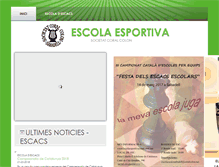 Tablet Screenshot of escolaesportivacoralcolon.net